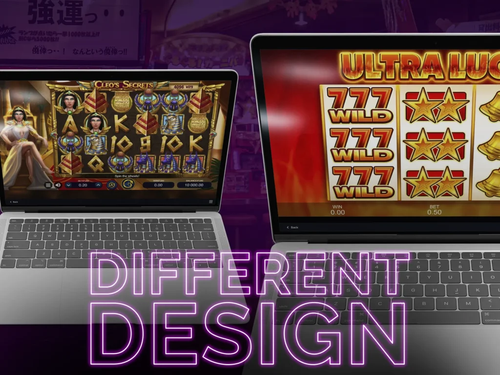 The design of video slots has its peculiarities.