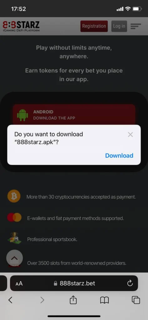 Download the apk file to your device.