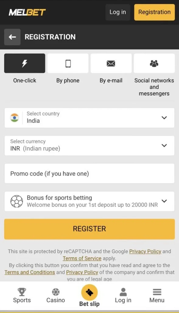 Register in a way that's convenient for you.