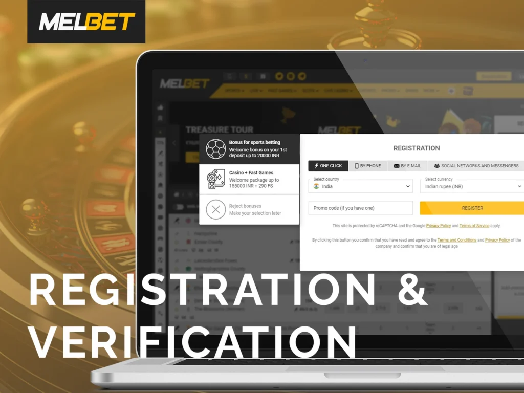 Registration at Melbet Casino takes a few minutes.