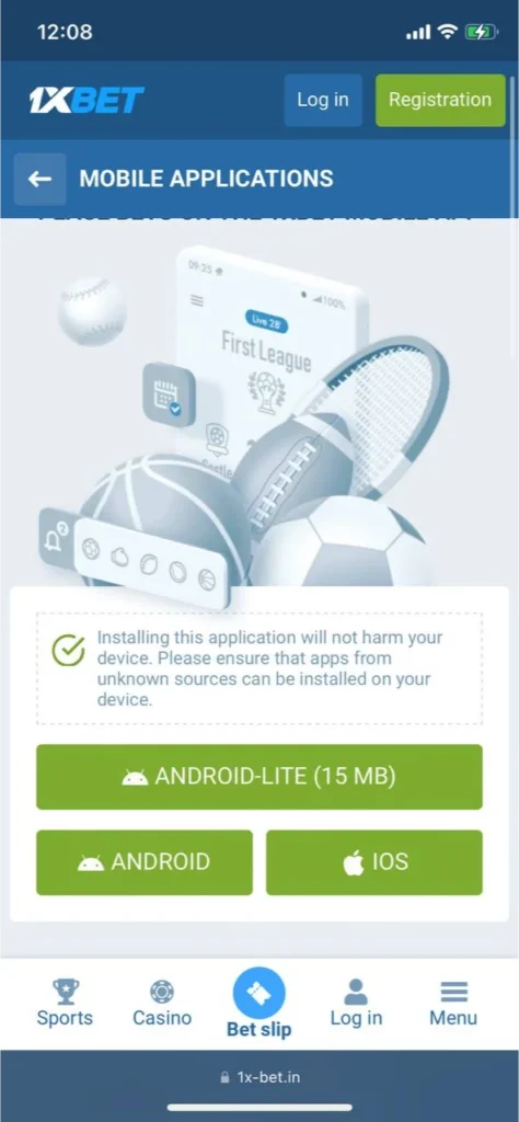 Visit the application section and start downloading the file for iOS system.