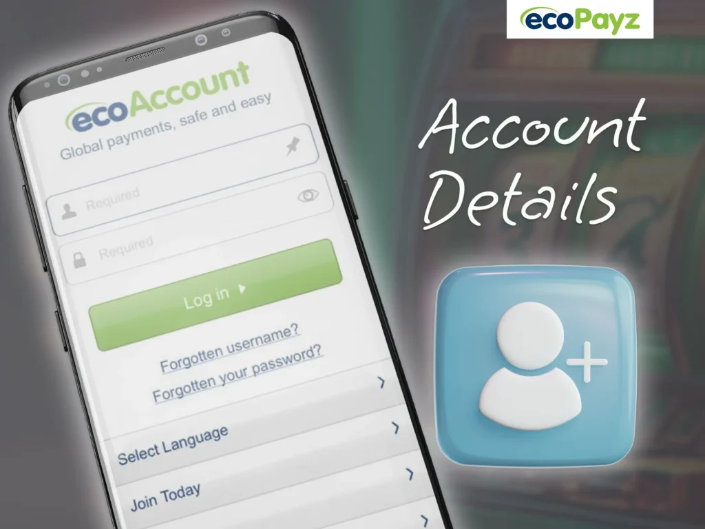 Register an ecoPayz account.
