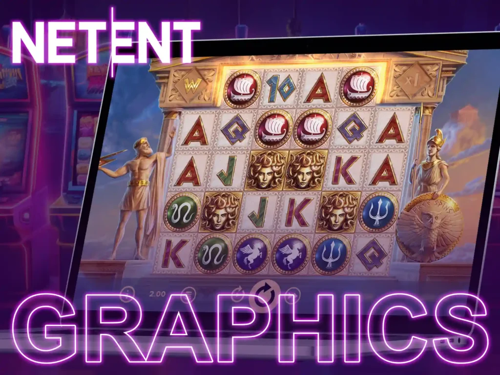 Netent's graphics have high quality images and animations.
