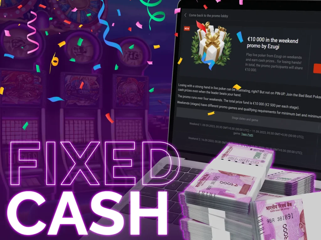 Fixed cash bonus giving you a specific amount of money.