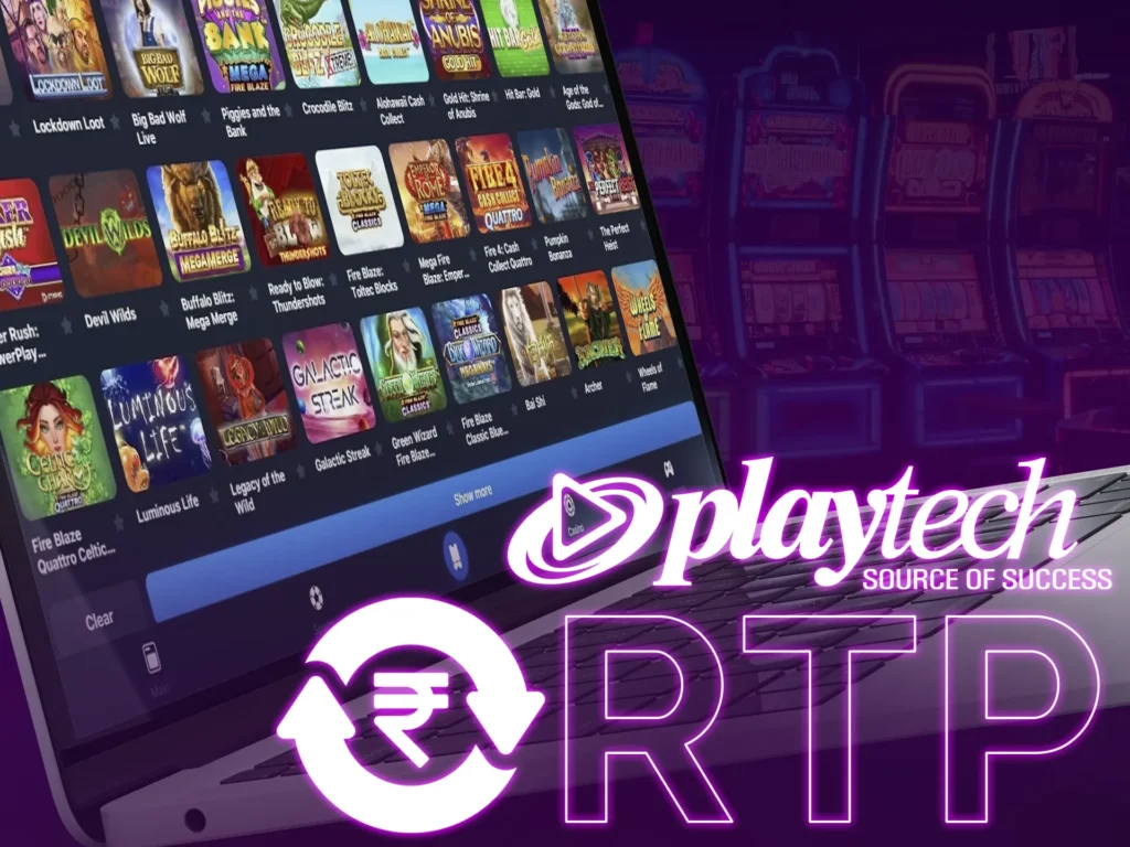 Playtech giving to players games with high RTP percentage.