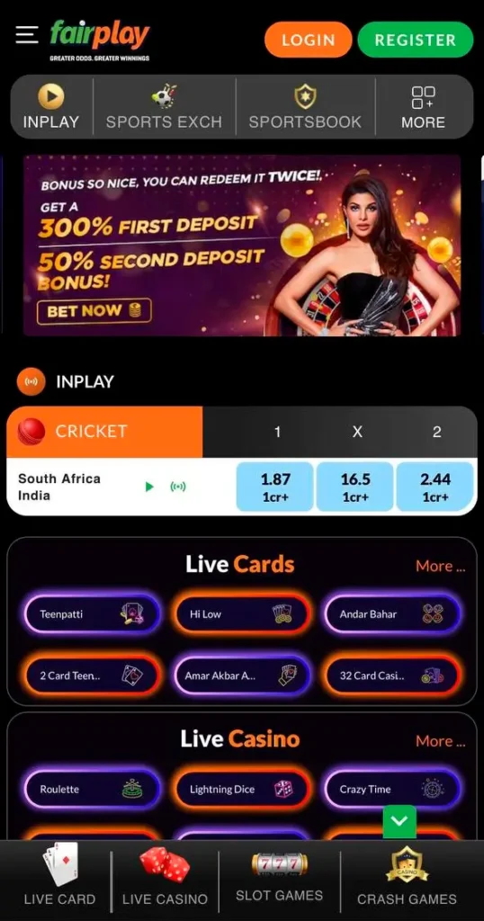 FairPlay home page.