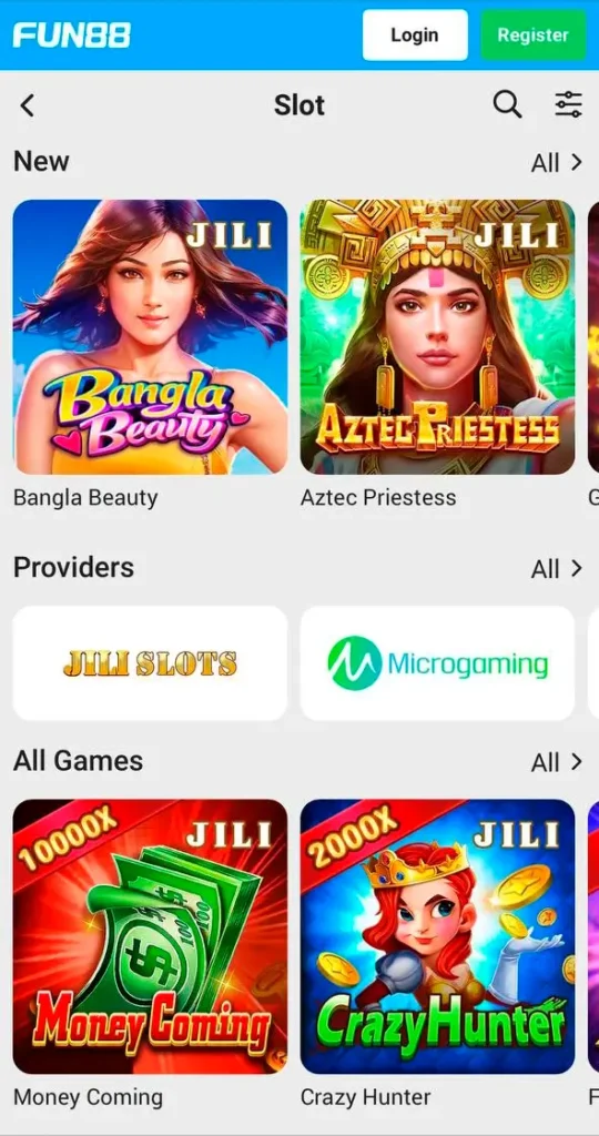 Your favourite slots are waiting for you at Fun88.