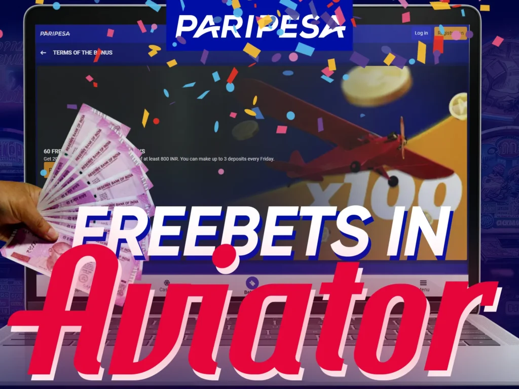 Get Aviator free bets at Paripesa: Deposit a minimum amount, make several deposits, and receive a set number of spins.