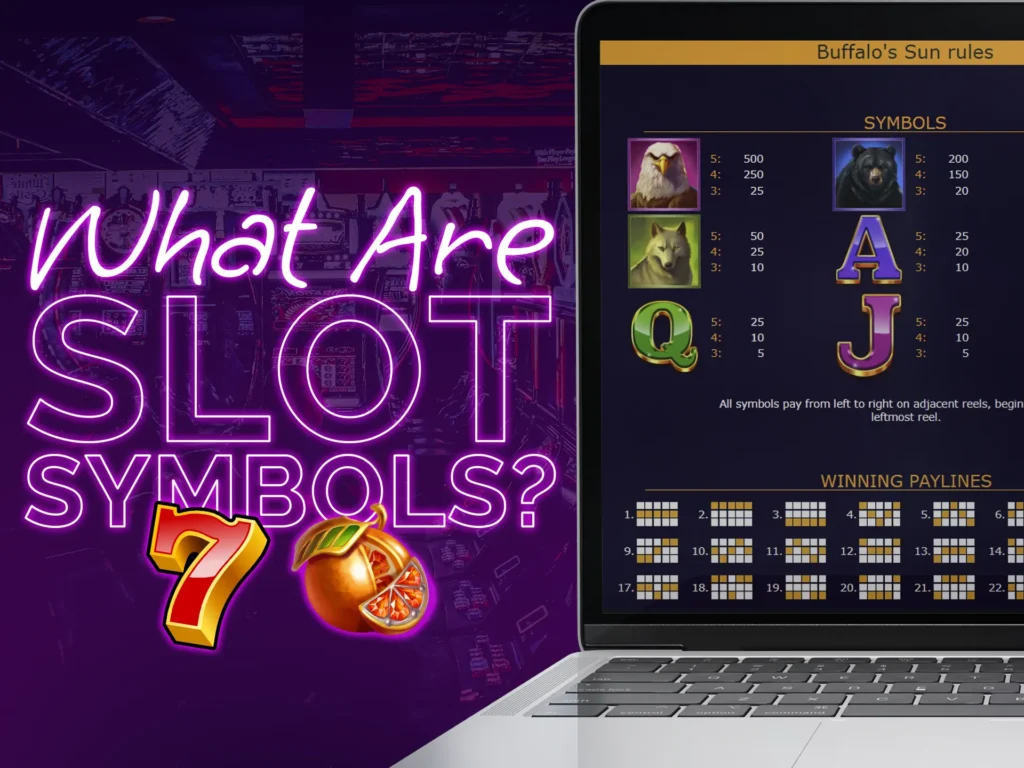 Ordinary slot symbols form paid lines, while bonus symbols add diverse features.
