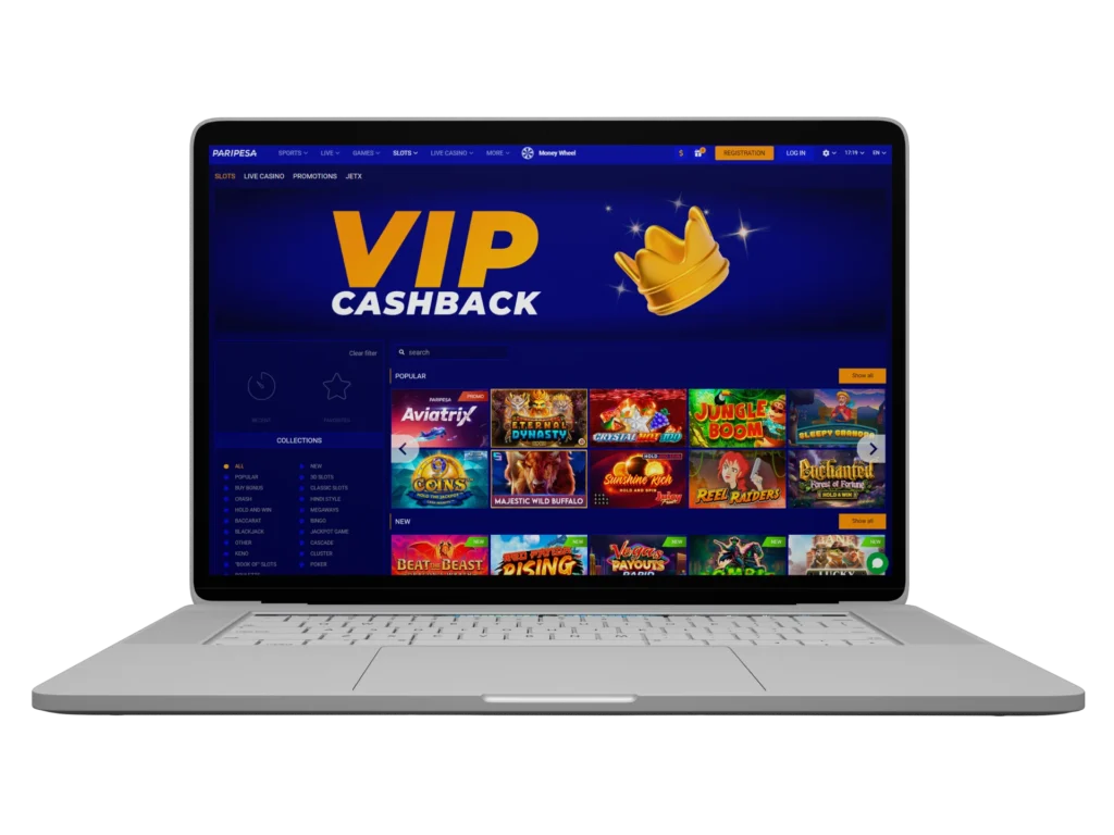 Play slots and win at Paripesa Casino.