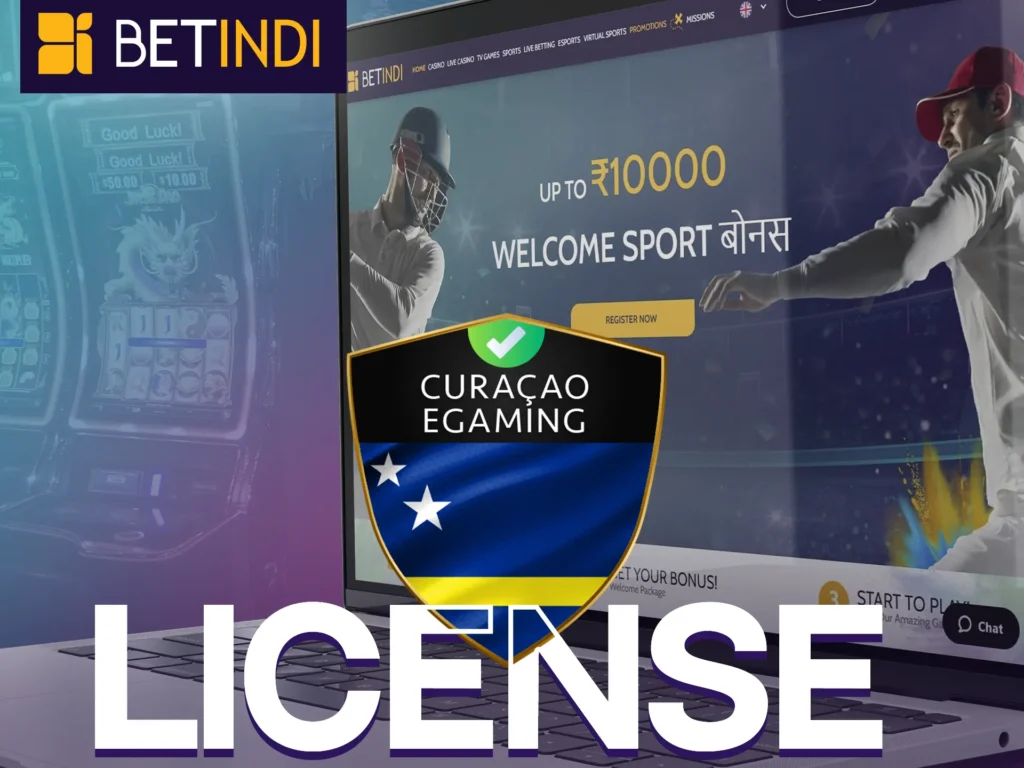 Betindi is licensed and regulated by Curaçao.