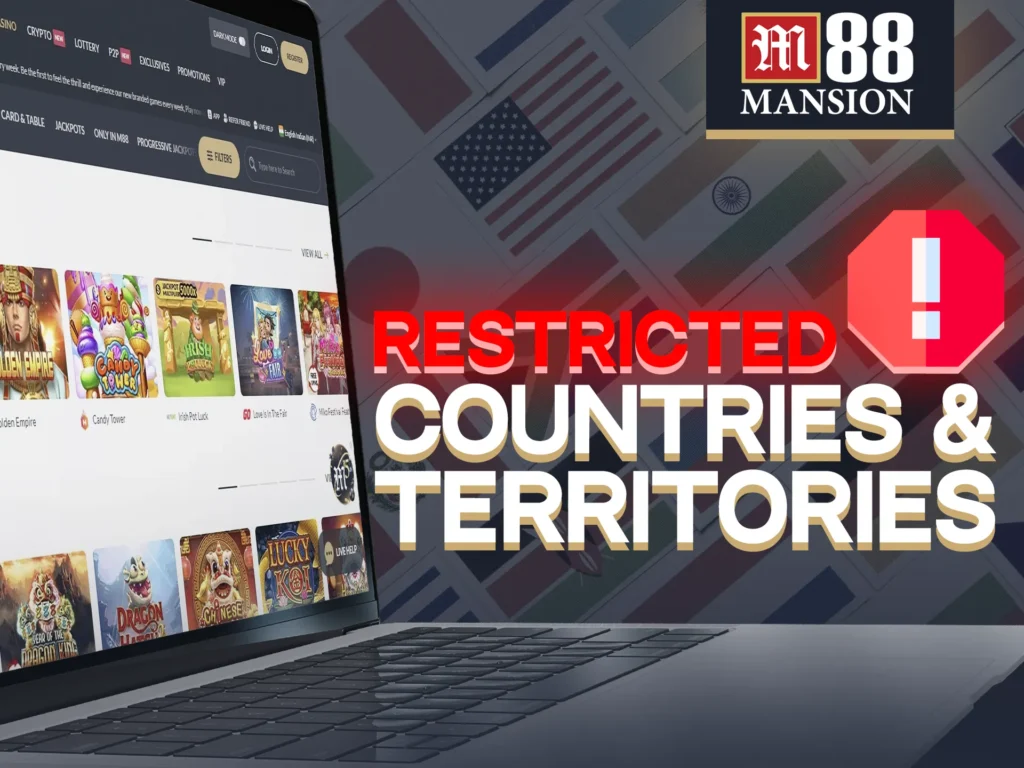 M88 restricts players from certain countries.