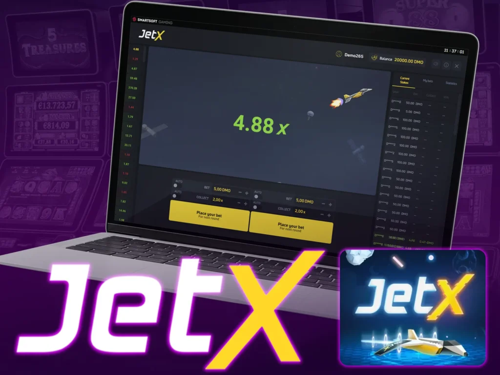 Jet X offers thrilling aviation-themed gaming with flexible gambling.