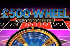 Try the new 500 Wheel Roulette slot.