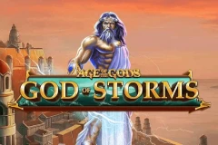 Travel to a mythical floating island in the Age of the Gods God of Storms slot.