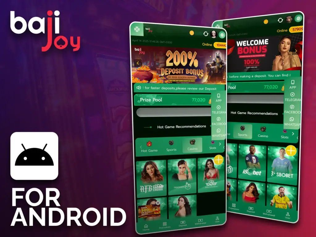 All Android users will have no problem using the Bajijoy app.