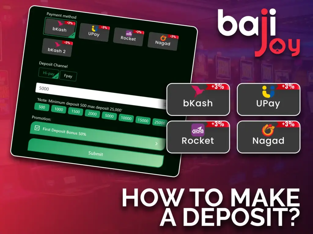 Easily add funds to your Bajijoy account with just a few simple steps.