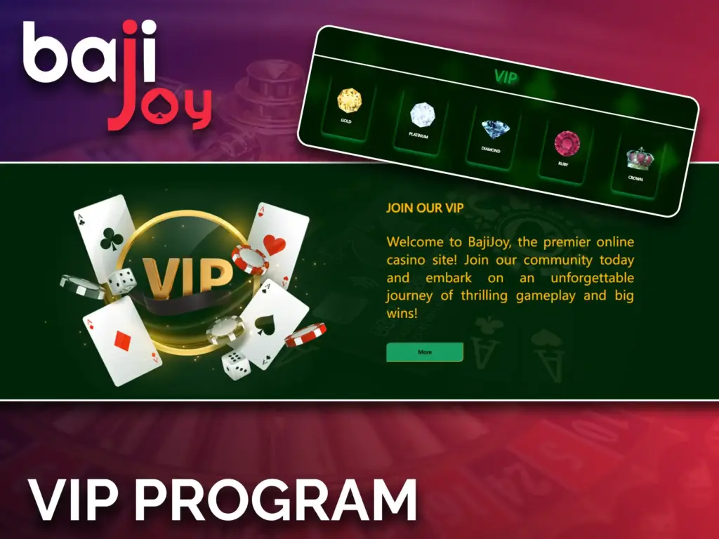 Join Bajijoy’s VIP program for more rewards.
