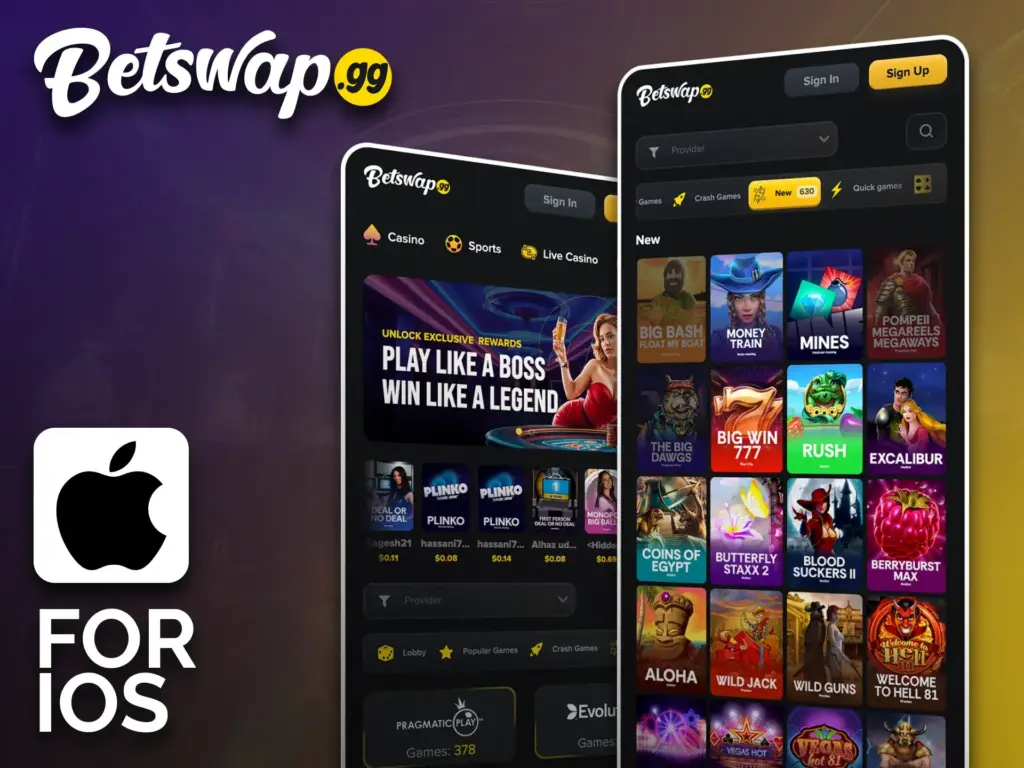The Betswap app for iOS provides a user-friendly experience.