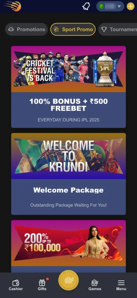 Krundi casino offers generous bonuses.