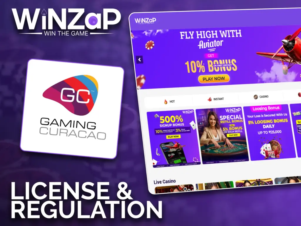 Winzap is a licensed online casino offering thrilling games.